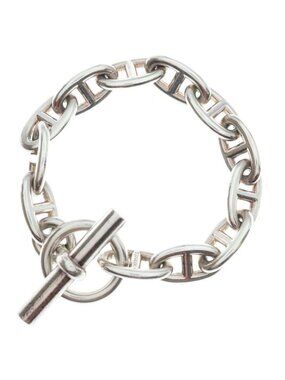 Hermes Chaine D'ancre GM Chain Bracelet Silver